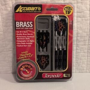 Accudart Brass Torpedo Dart Set 18g